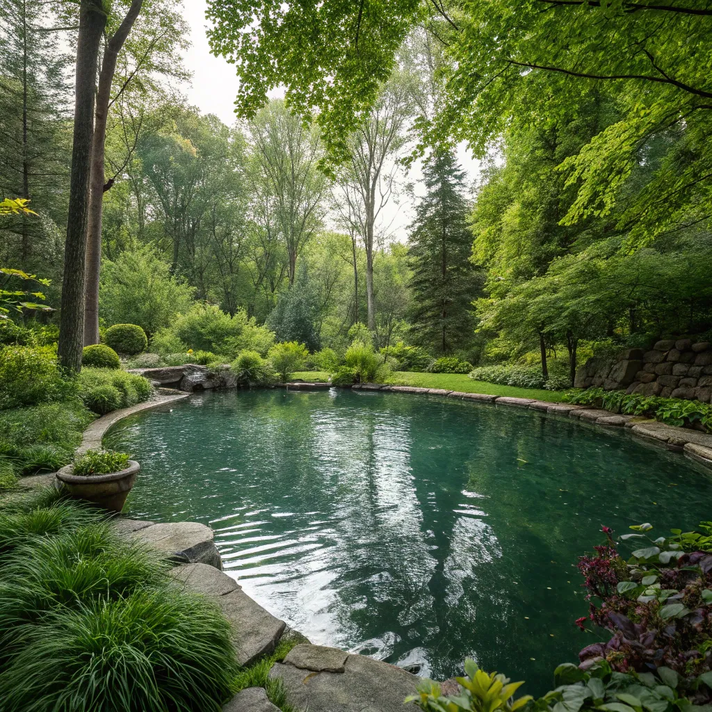 Artificial Pond and Greenery